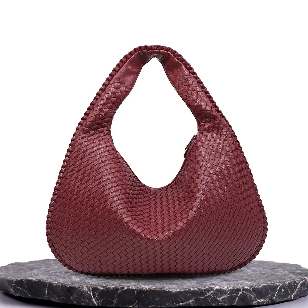 Valentina | Geweven Rode Tote Bag