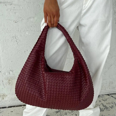 Valentina | Geweven Rode Tote Bag